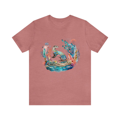 Oceanic Dreams - Short Sleeve Tee Heather Mauve